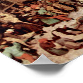 Pieter Bruegel the Elder - Zensus bei Bethlehem Poster (Ecke)