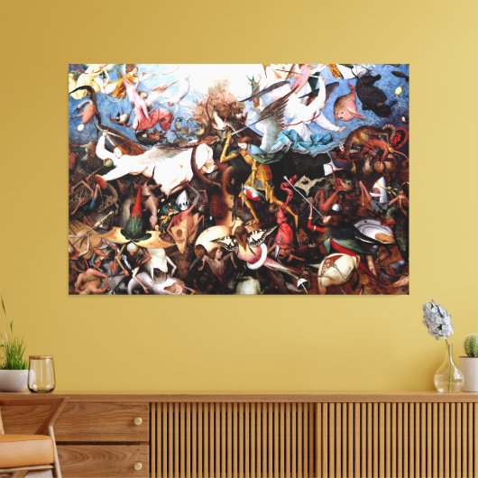 Pieter Bruegels "Der Fall der Engel der Rebellen" Leinwanddruck (Insitu (Wohnzimmer))