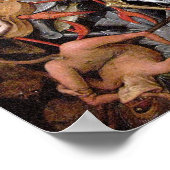 Pieter Bruegels "Der Fall der Engel der Rebellen" Poster (Ecke)