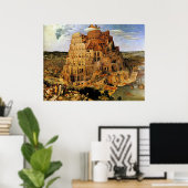 Pieter Bruegels "Der Turm von Babel" (ca. 1563) Poster (Heimbüro)
