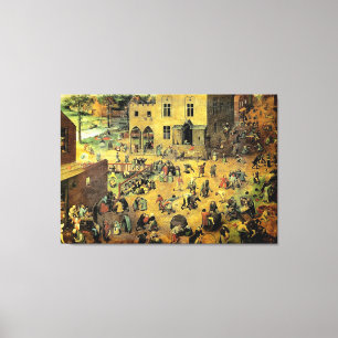Pieter Bruegels "Kinderspiele" - 1560 Leinwanddruck