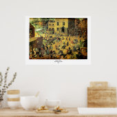 Pieter Bruegels "Kinderspiele" - 1560 Poster (Küche)