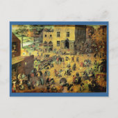 Pieter Bruegels "Kinderspiele" - 1560 Postkarte (Vorderseite)