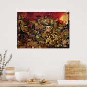 Pieter Bruegels Mad Meg (Dulle Griet) (1563) Poster (Küche)