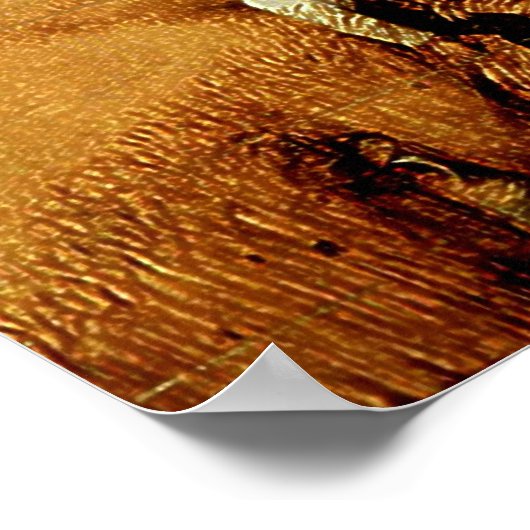 Pieter Bruegel's The Harvesters (1565) Poster (Ecke)