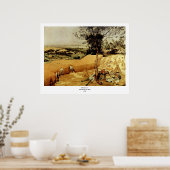 Pieter Bruegel's The Harvesters (1565) Poster (Küche)