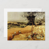 Pieter Bruegel's The Harvesters (1565) Postkarte (Vorne/Hinten)