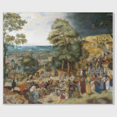 Pieter Brueghel Christ Carrying the Cross Geschenkpapier (Flach)