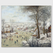 Pieter Brueghel die jüngere Winter-Landschaft Geschenkpapier (Flach)