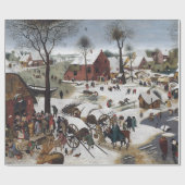 Pieter Brueghel Die Volkszählung in Bethlehem Geschenkpapier (Flach)