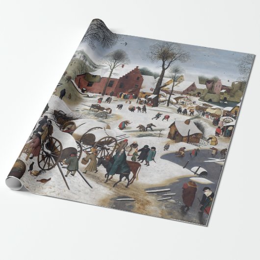Pieter Brueghel Die Volkszählung in Bethlehem Geschenkpapier (Ungerollt)