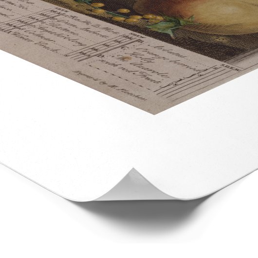 Pieter Casteels, Zwölf Monate Obst, Dezember Poster (Ecke)