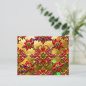 PIETER ~ CHRISTMAS ~ 3D-Blume Postkarte (Stehend Vorderseite)