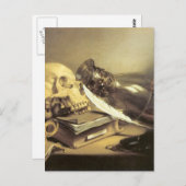 Pieter Claesz Vanitas Still Life Postkarte (Vorne/Hinten)