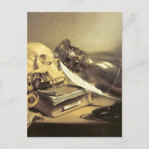 Pieter Claesz Vanitas-Stillleben Postkarte
