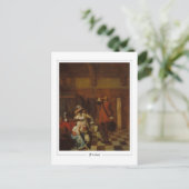 Pieter de Hooch #10 - Fine Art Postcard Postkarte (Stehend Vorderseite)