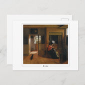 Pieter de Hooch #111 - Fine Art Postcard Postkarte (Vorne/Hinten)