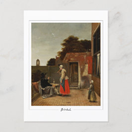 Pieter de Hooch #112 - Fine Art Postcard Postkarte