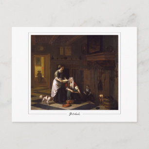 Pieter de Hooch #13 - Fine Art Postcard Postkarte
