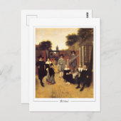 Pieter de Hooch #143 - Fine Art Postcard Postkarte (Vorne/Hinten)