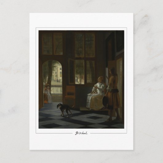 Pieter de Hooch #1 - Fine Art Postcard Postkarte (Vorderseite)