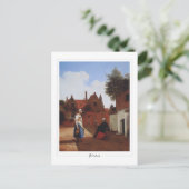 Pieter de Hooch #20 - Fine Art Postcard Postkarte (Stehend Vorderseite)