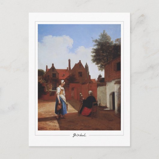 Pieter de Hooch #20 - Fine Art Postcard Postkarte (Vorderseite)