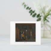 Pieter de Hooch #3 - Fine Art Postcard Postkarte (Stehend Vorderseite)