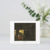 Pieter de Hooch #45 - Fine Art Postcard Postkarte (Stehend Vorderseite)