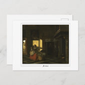 Pieter de Hooch #45 - Fine Art Postcard Postkarte (Vorne/Hinten)