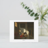 Pieter de Hooch #56 - Fine Art Postcard Postkarte (Stehend Vorderseite)