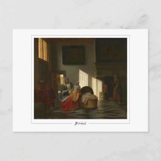 Pieter de Hooch #56 - Fine Art Postcard Postkarte (Vorderseite)