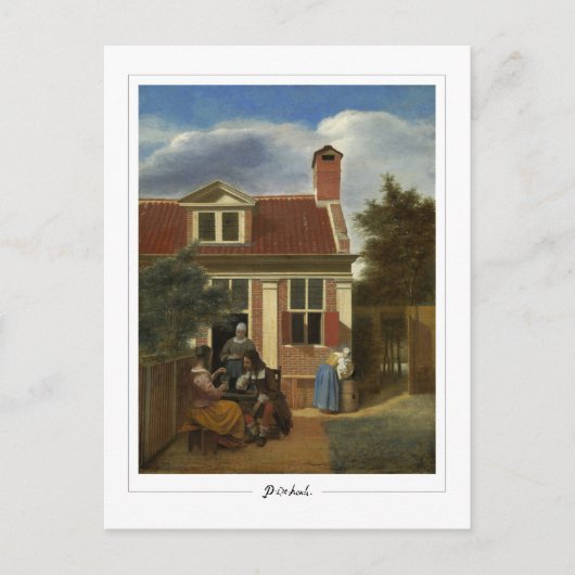 Pieter de Hooch #59 - Fine Art Postcard Postkarte (Vorderseite)