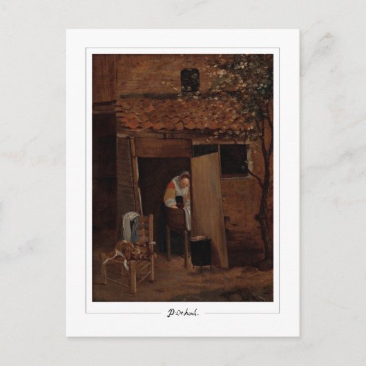 Pieter de Hooch #61 - Fine Art Postcard Postkarte (Vorderseite)