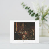 Pieter de Hooch #76 - Fine Art Postcard Postkarte (Stehend Vorderseite)