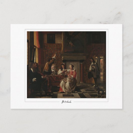 Pieter de Hooch #76 - Fine Art Postcard Postkarte (Vorderseite)