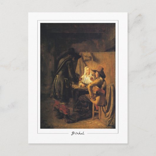 Pieter de Hooch #77 - Fine Art Postcard Postkarte (Vorderseite)