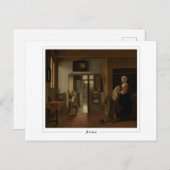 Pieter de Hooch #90 - Fine Art Postcard Postkarte (Vorne/Hinten)