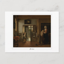 Pieter de Hooch #90 - Fine Art Postcard Postkarte