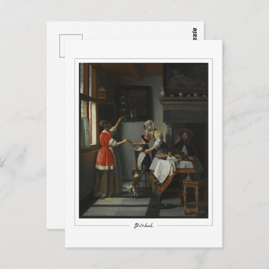 Pieter de Hooch #9 - Fine Art Postcard Postkarte (Vorne/Hinten)