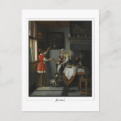 Pieter de Hooch #9 - Fine Art Postcard Postkarte (Vorderseite)