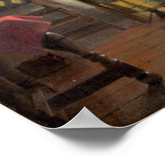 Pieter de Hooch Das Schlafzimmer Poster (Ecke)