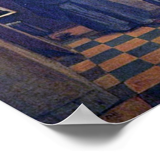 Pieter de Hooch - Eine Frau mit einem Kind in Pant Poster (Ecke)