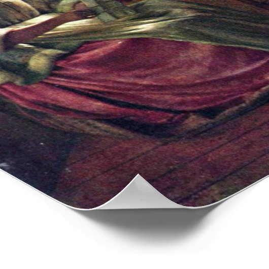 Pieter de Hooch - Frau liest einen Brief Poster (Ecke)