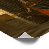 Pieter de Hooch - Frau und Kind Poster (Ecke)