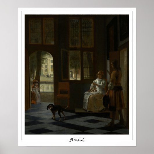 Pieter de Hooch Zedign Art Poster #1 (Vorne)