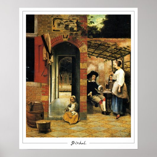 Pieter de Hooch Zedign Art Poster #105 (Vorne)