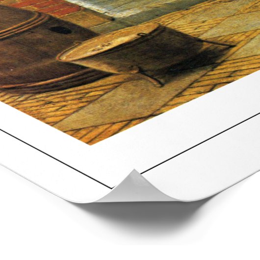 Pieter de Hooch Zedign Art Poster #105 (Ecke)