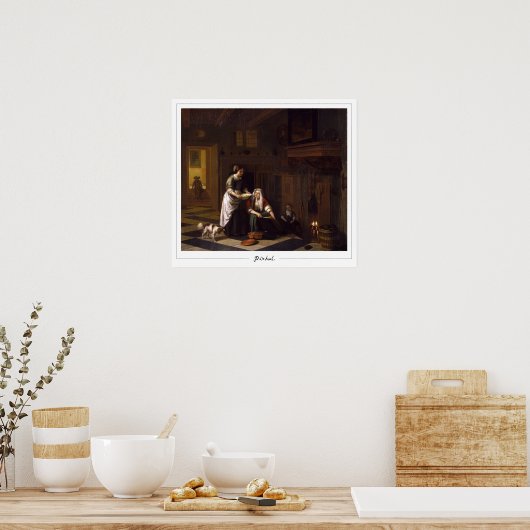 Pieter de Hooch Zedign Art Poster #13 (Küche)