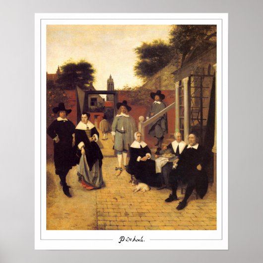 Pieter de Hooch Zedign Art Poster #143 (Vorne)